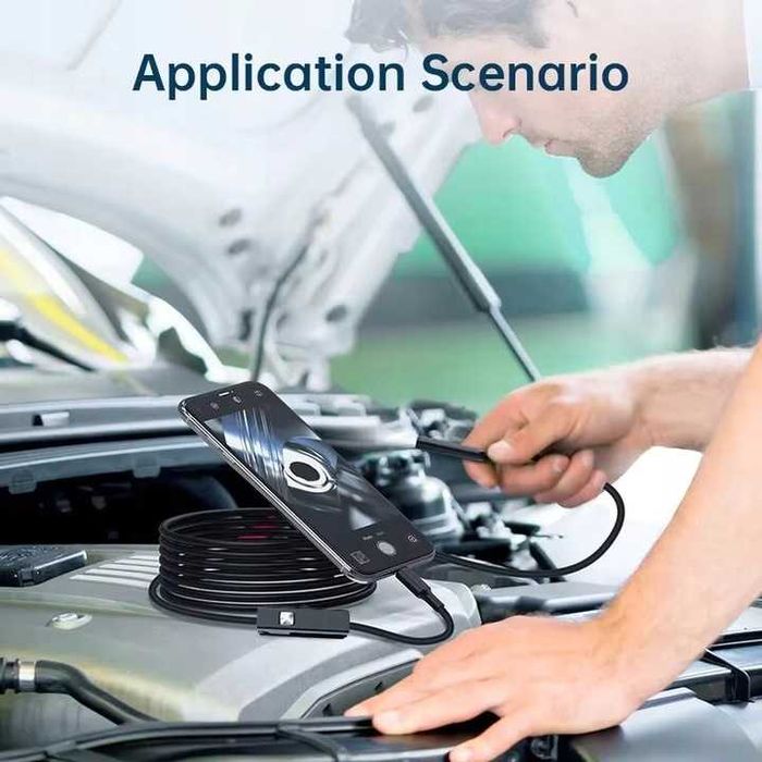 Kamera Endoskopowa IP67 7mm 1,5m LED Android / PC.