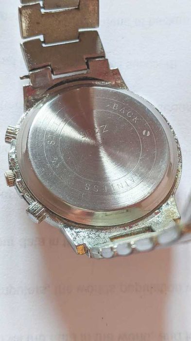 Geneva Męski Zegarek | Khaki Tarcza | Stalowa Bransoleta | Elegancja