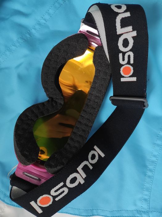 Окуляри лижні або сноуборд дитячі рожеві