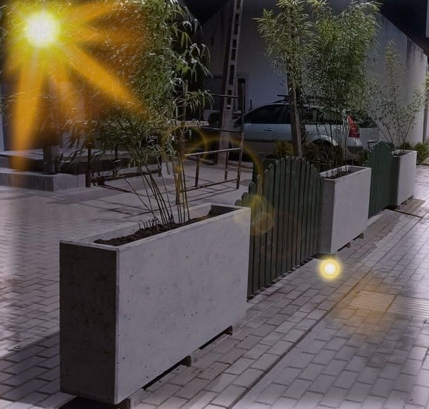 Donice betonowe architektoniczne ogrodowe
