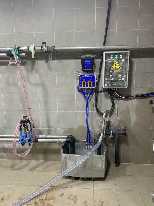 Автоматична система промивки Меластідля молокопроводів, доїльних зал