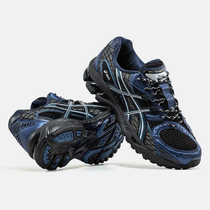 Кросівки Кроссовки Asics Gel-Nimbus 10.1 Black Blue Чорний Синій Чёрный Синий Кросовки демісезон