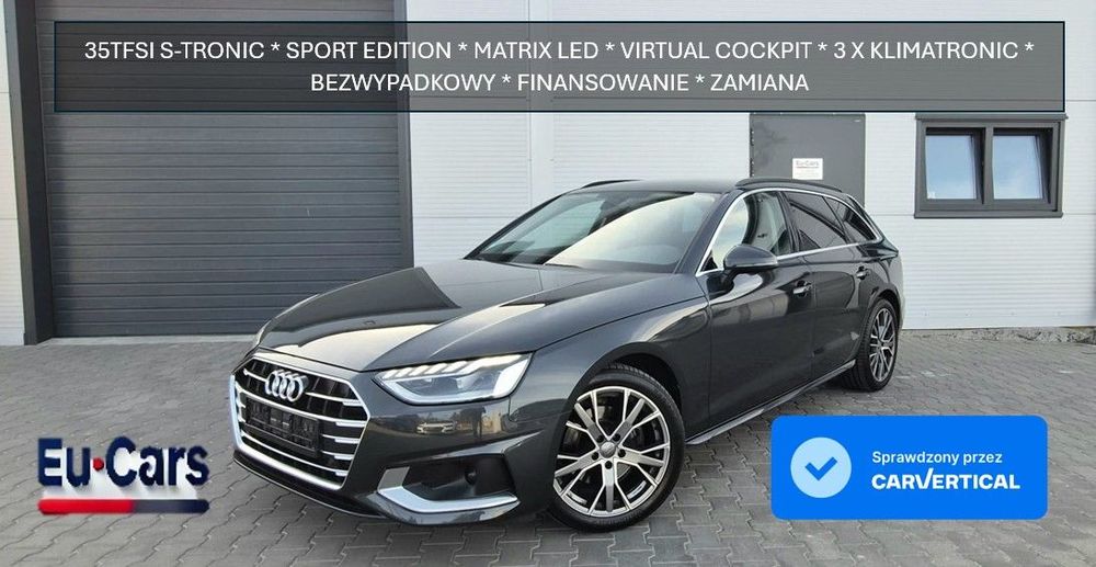Audi A4 Avant Sport Edition Full Led Matrix Virtual S-tronic rej PL