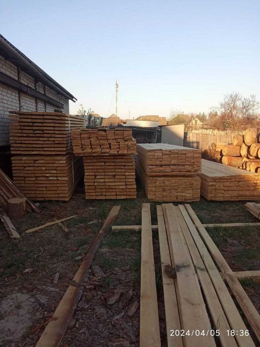 Соснові пиломатеріали — дошка, брус, шалівка, рейка