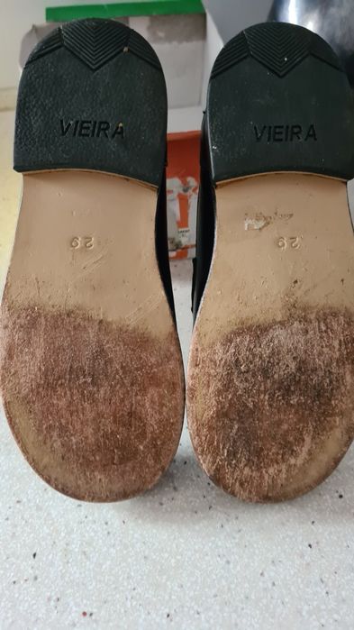 Sapatos menino pele