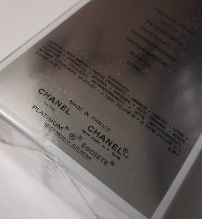 Духи чоловічі chanel platinum egoiste 100мл