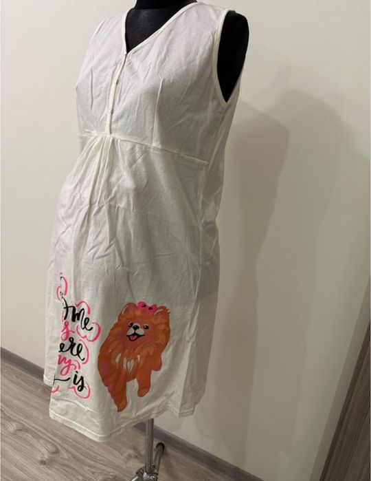 Нічна сорочка для вагітних і годуючих мам.