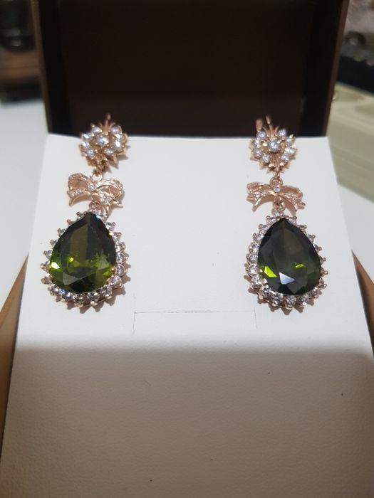 Серьги  золото-585.