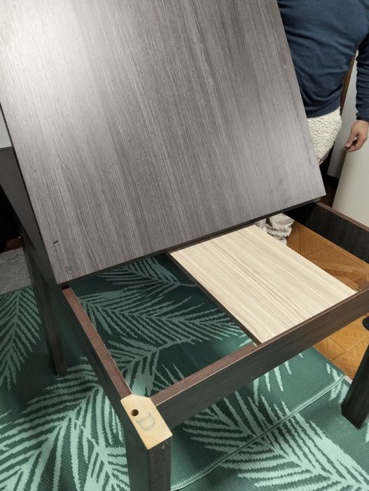 Mesa  de madeira extensível