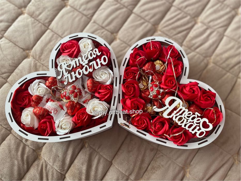 Подарунок дружині,дівчині, подарок девушке, солодкий бокс, річниця