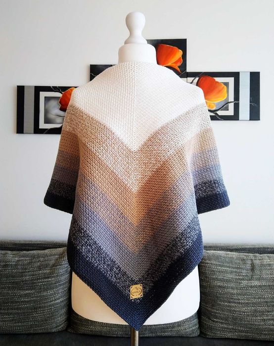 Duża Piękna Wielofunkcyjna Chusta, Szal, Rękodzieło_NA ZAMÓWIENIE