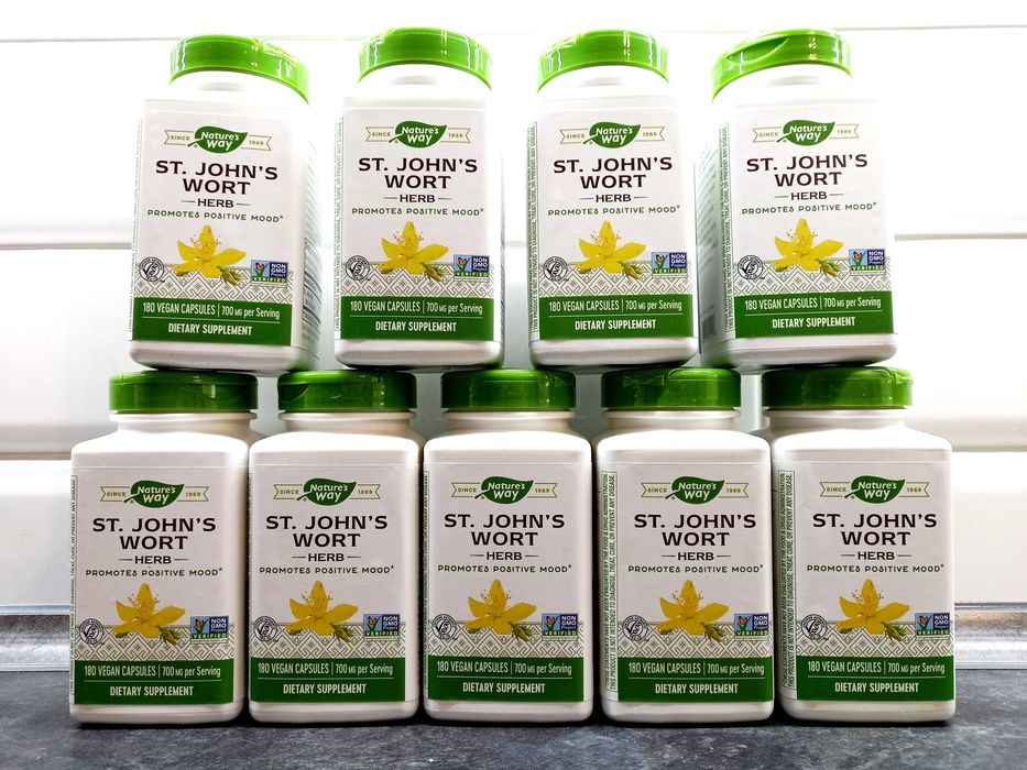 Nature's Way, St. John's Wort Herb (180 капс.), зверобой, звіробій