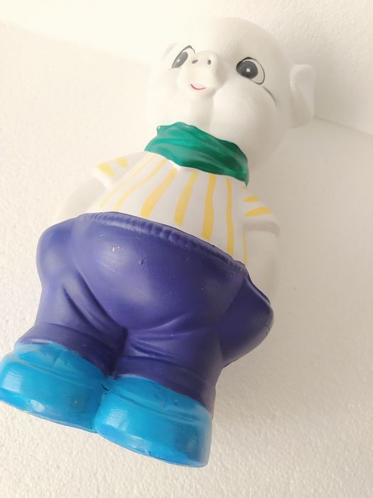 Duża świnka skarbonka stara 29 cm