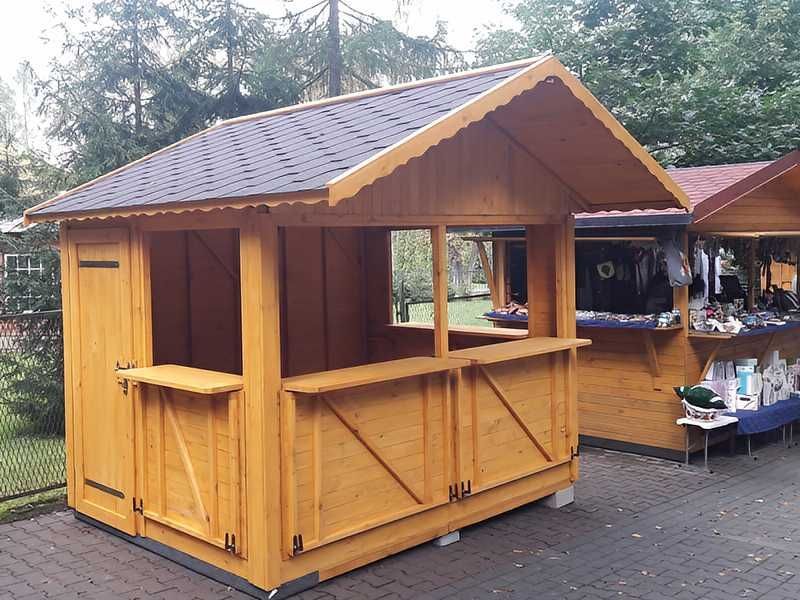 DOMEK HANDLOWY 5 Drewniany Sklepik - Pawilon Targowy Jarmark PRODUCENT