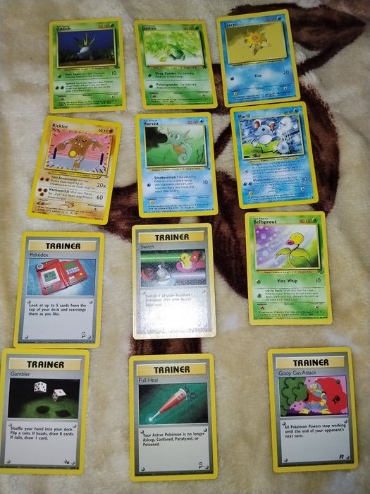 Vintage karty pokemon zestaw
