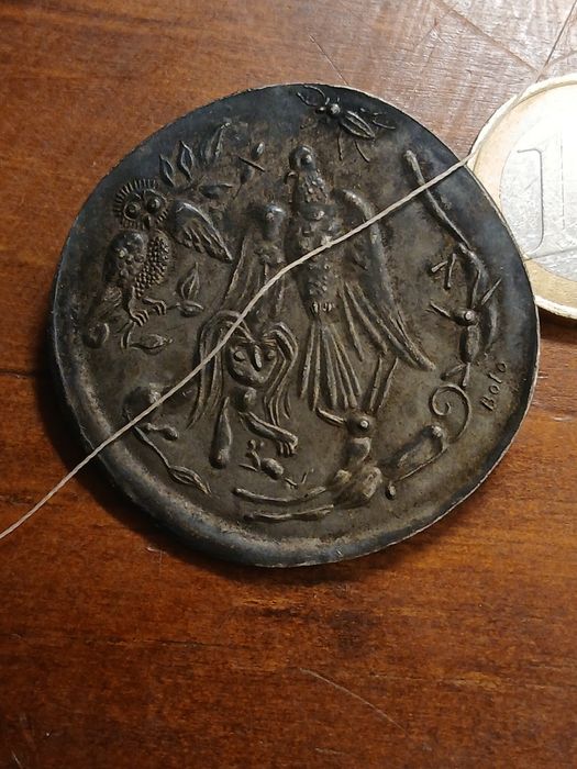 Medalha prata antiga
