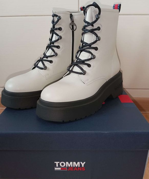 Tommy Jeans Botki sznurowane na platformie r. 38 – TJW Lace Up Boot