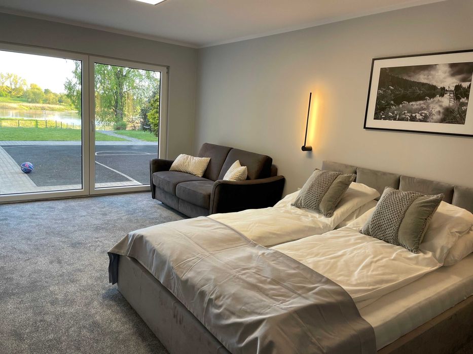 Apartament nad rzeką z sauną