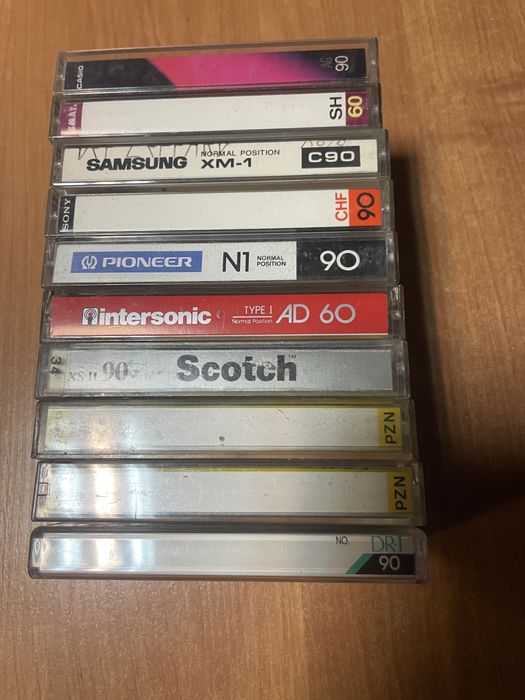 Zestaw kaset magnetofonowych 10 szt