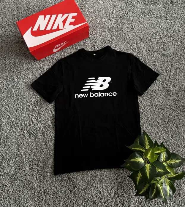 Футболка New Balance / Базова чорна футболка Нью Беланс / Нб Nb