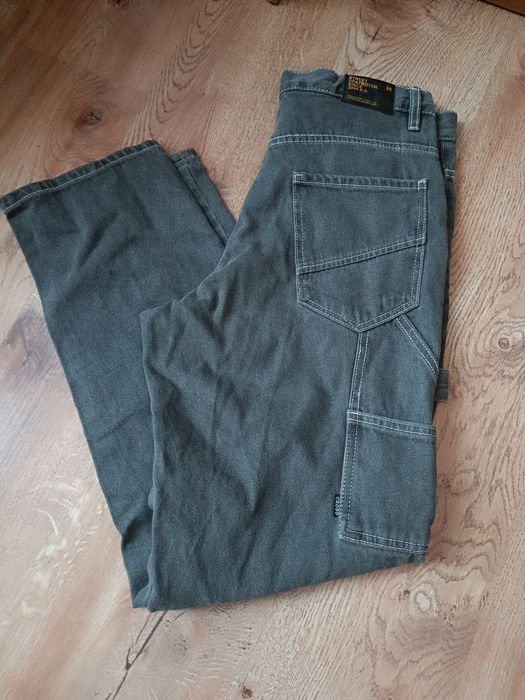 Jeansy w stylu baggy carpenter street rover w kolorze grafitowym