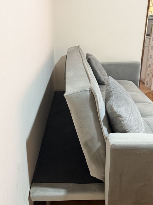 Sofá cama cinza