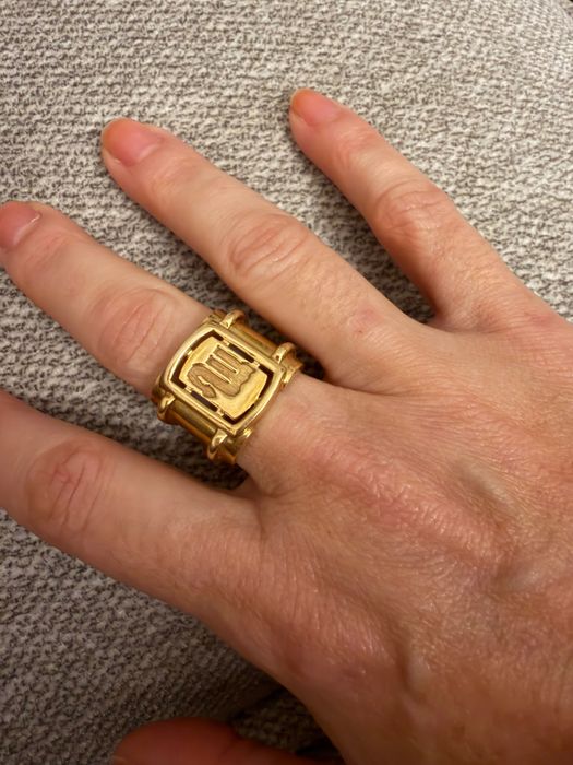 Anel ouro maciço belíssimo