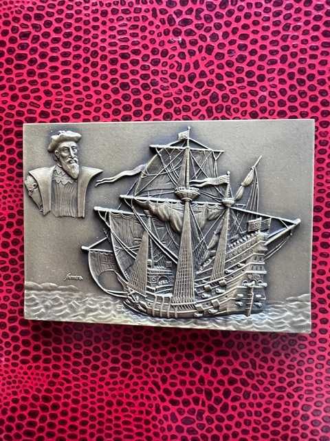Coleção completa 6 medalhas bronze Barcos e Navegadores Portugueses (patrocínio Museu da Marinha)