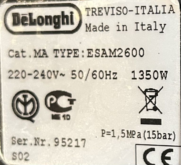 Delonghi Caffe Corso esam 2600 płyta elektronika