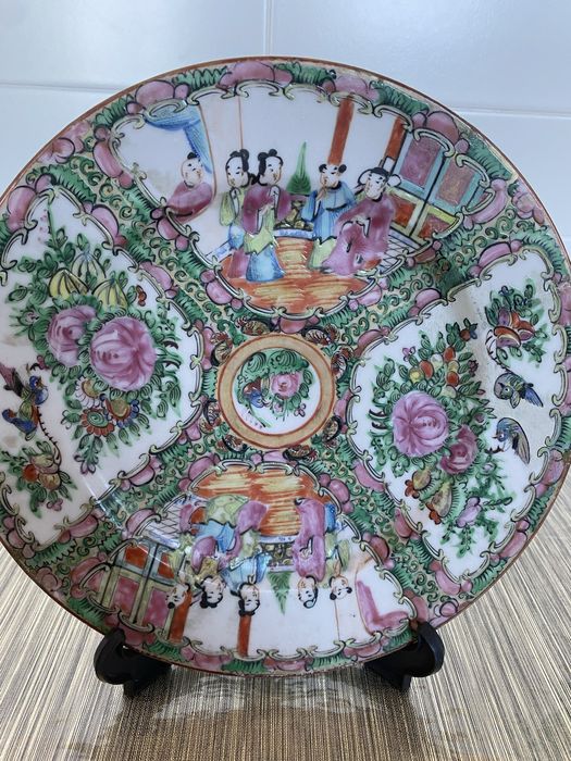 Prato porcelana china antigo
