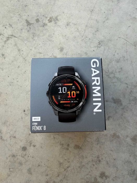 NOWY Garmin Fenix 8 47mm Slate grey z czarnym paskiem