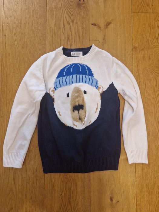 Sweter HM H&M rozm 134/140 idealny stan bawełna