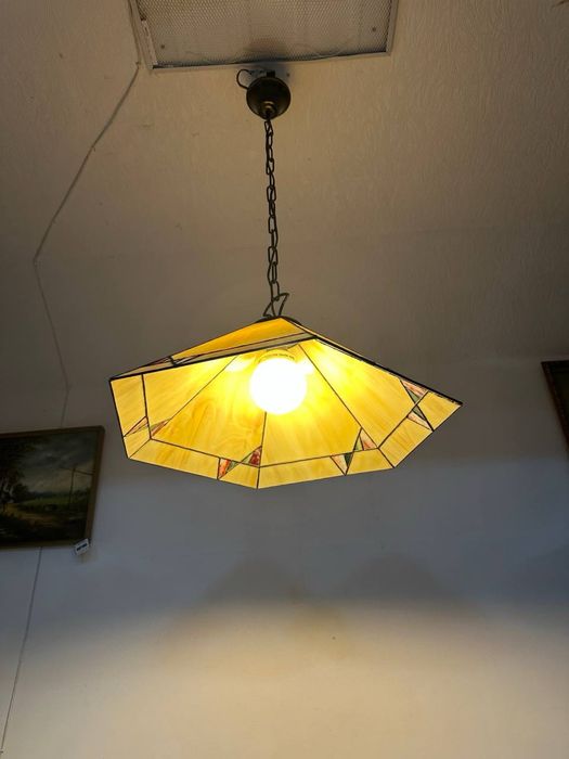 Люстра в стилі Тіффані світильник підвісний вітраж 7602