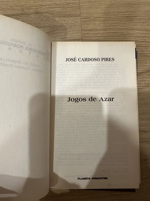 livro José Cardoso Pires - Jogos de Azar