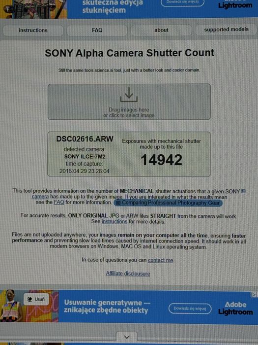 Sony ILCE-7M2.