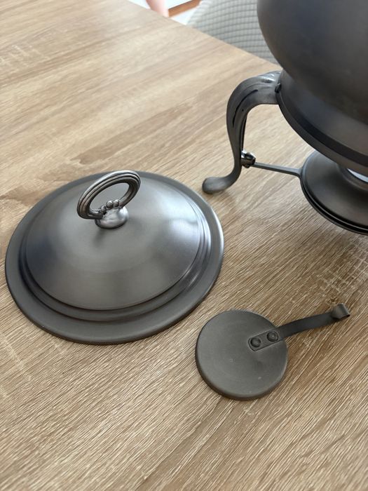 Conjunto de Fondue Vintage em Estanho (ou Liga Metálica)