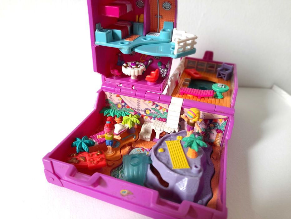 Polly Pocket Vintage Antiga Anos 90 1996 Surf n Swim Ilha do Tesouro