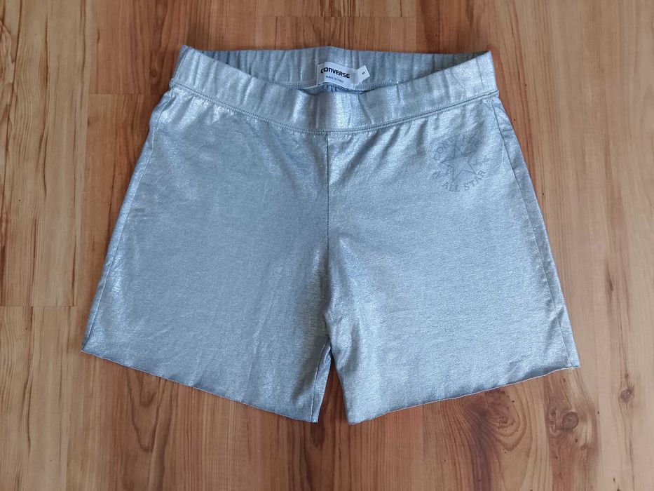 Spodenki Converse srebrne