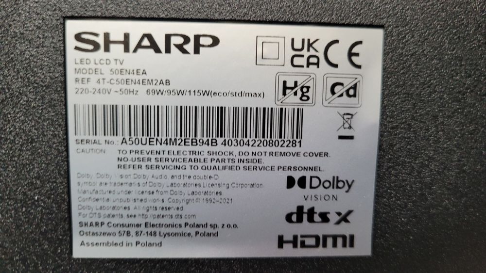 Telewizor SHARP 50EN4EA