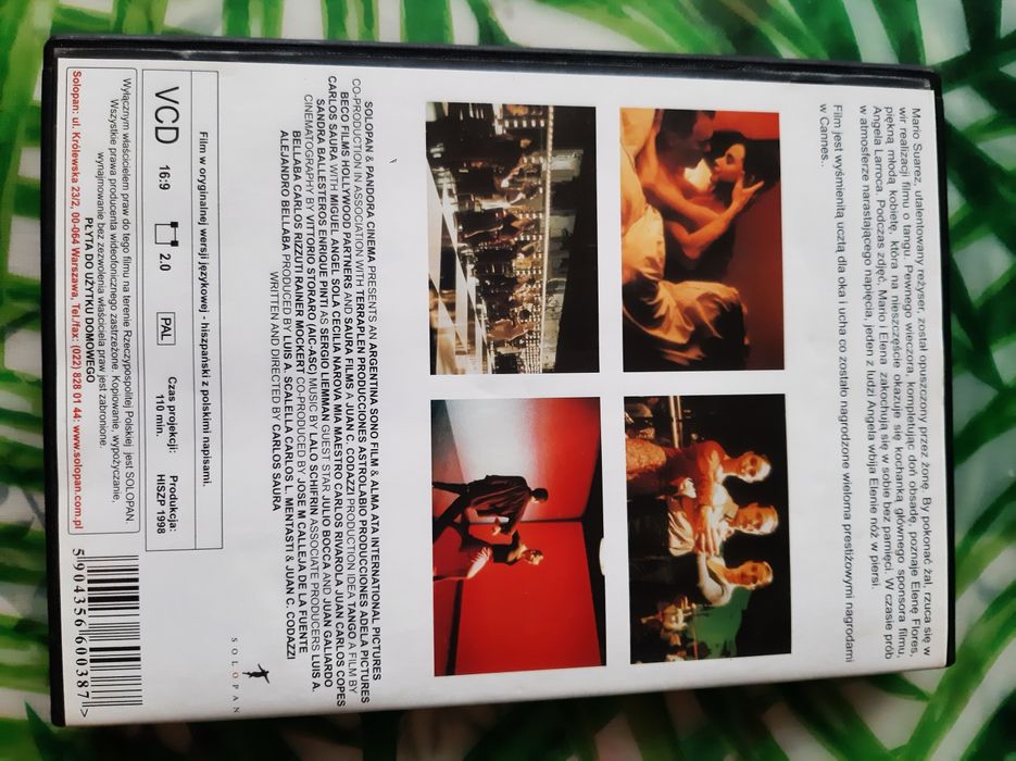 Film VVD Tango Kino hiszpańskie Carlos Savra's