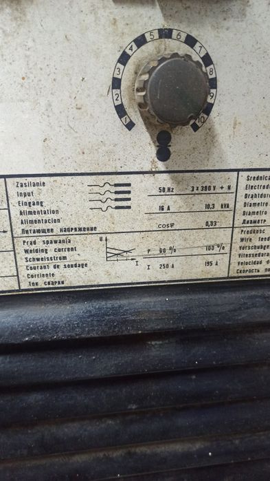 Migomat Półautomat spawalniczy OZAS Tyros 251 250A 400V