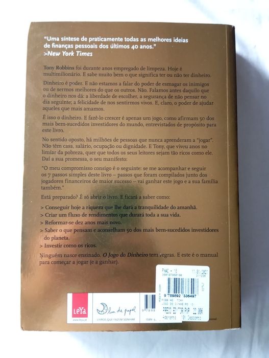 Livro O Jogo do Dinheiro Anthony Robbins