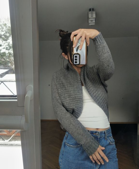 Sweter moherowy moher swetaer wełniany sweter H&M