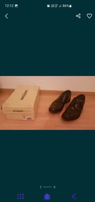 Wojas, buty skórzane czarne rozmiar 45