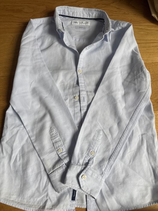 Elegancka koszula Zara jasnoblekitna