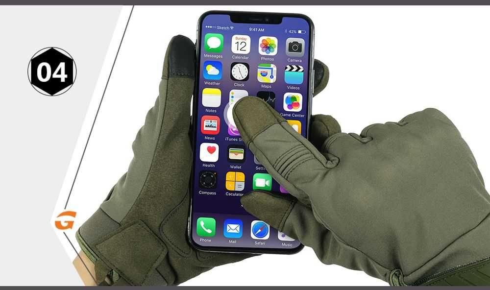 Перчатки тактические утеплённые (демисезонные), размер S, M, L, XL