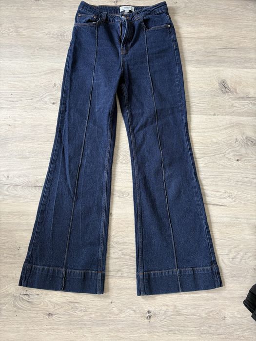 Apodnie jeansy flare 38