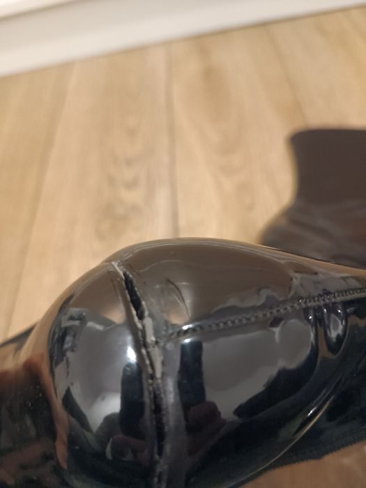 Czarne botki pole dance