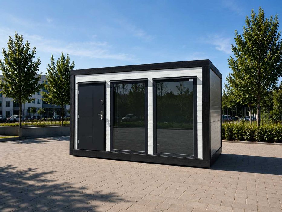Kontener Pawilon 4x2,5 płyta PIR 120mm Pawilon Sanitarny Kontener Toaleta WC Kontener Mobilny Całoroczny PRODUCENT