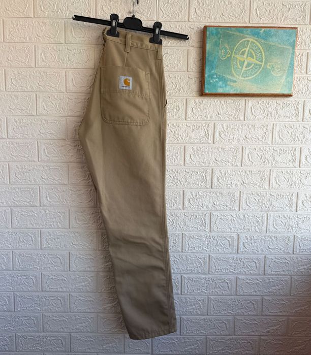 Штани Carhartt Abbott pant вільні брюки бежеві весняні легкі робочі work wear р28 ХС-С прямі